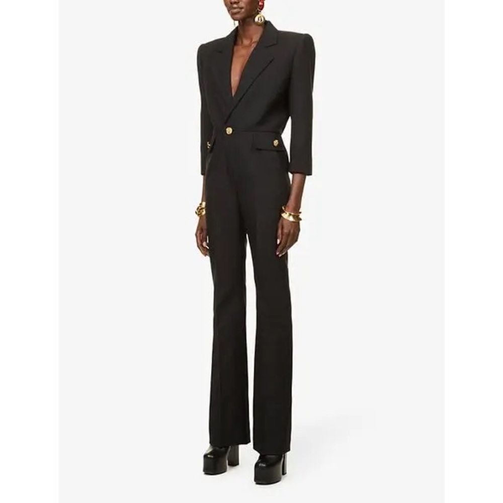 NWT Saint Laurent Black Tailored Jumpsuit - Picture 3 of 6